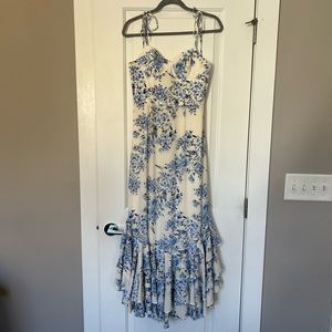 Yumi Kim Baxter Midi Dress in Positano Blue